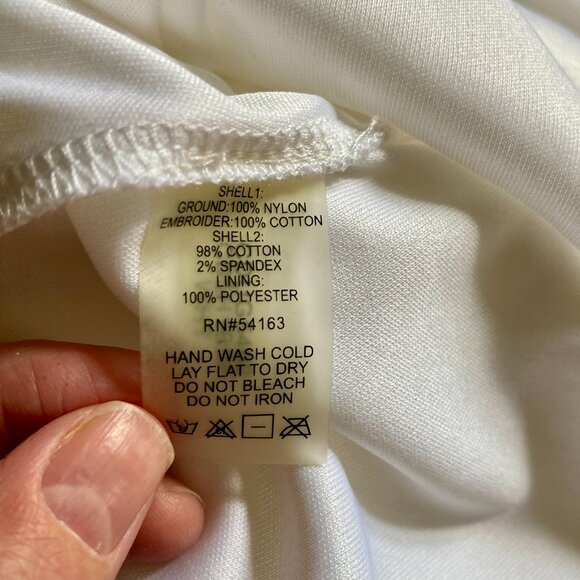 NWT Calvin Klein White Lace Dress 12 - Picture 8 of 8